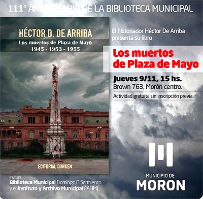 Presentaron en la Biblioteca Municipal de Morón el libro “Los Muertos de Plaza de Mayo”